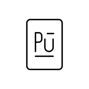 recommend clip art: plutonium line icon