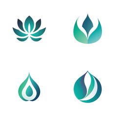 illustration symbol of green fire
