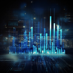 Fototapeta premium financial graphic 
