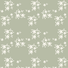 Floral pattern on a pastel color background