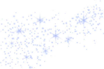 dust light on a real transparent background. star dust on a real transparent background. dust for decorations or backgrounds. vector illustration.