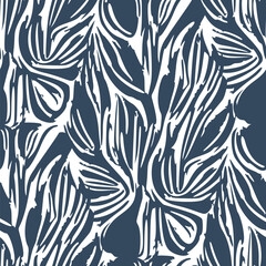 Seamless black and white geometric pattern. Vector