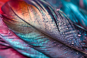feather texture with quills and color
