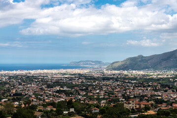 Overview of the city of Palermo, Sicily, Italy