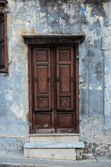 Old wood door in Monreale, Palermo, Sicily, Italy