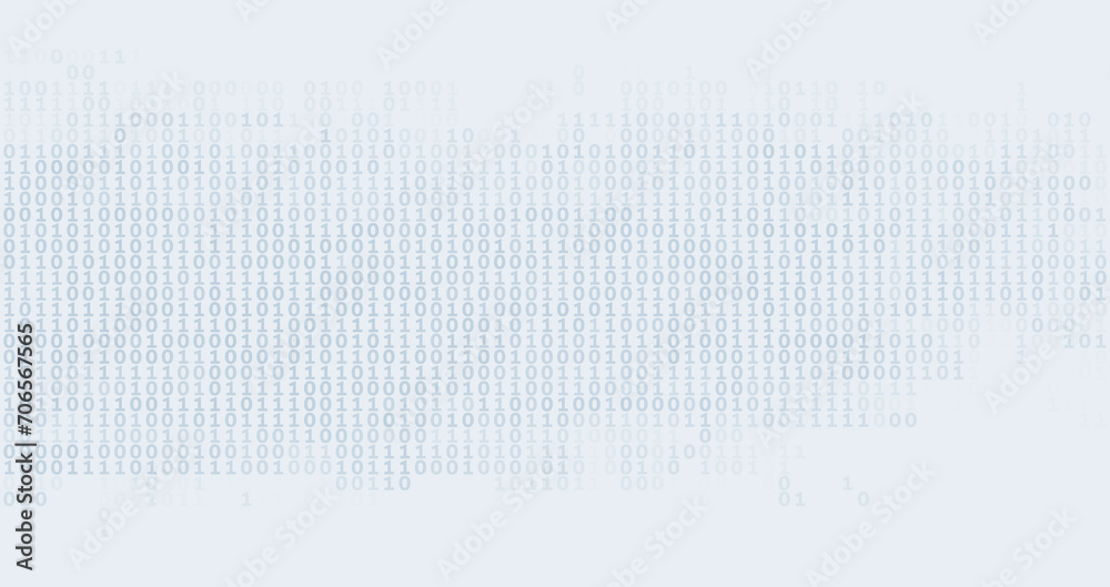 Poster Simple binary code background. Vector pattern