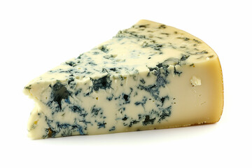 Roquefort, blue cheese isolated on white
