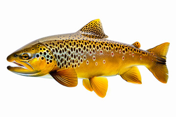 Brook Trout isolated on white