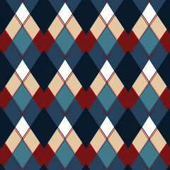 red and white febrec pattern AI generated