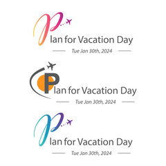 National Plan for Vacation Day, vector, icon.