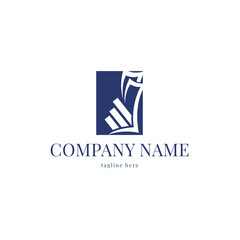 Business vector logo design. Bank logo illustration