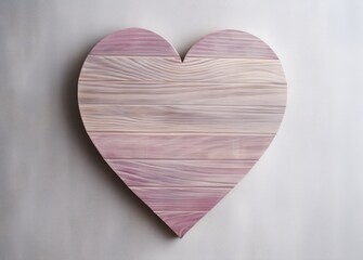 two wooden hearts on wooden background