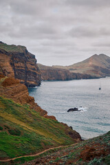 view of the coast of the sea, Madeira, Portugal