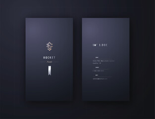 Bold Professionalism luxury vertical business card editable template,Purple Business Card Tailored for a Professional Look