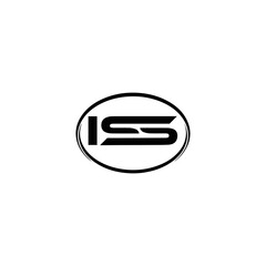 Fototapeta premium ISS logo. I S S design. White ISS letter. ISS, I S S letter logo design. Initial letter ISS letter logo set, linked circle uppercase monogram logo. I S S letter logo vector design. 