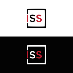 ISS logo. I S S design. White ISS letter. ISS, I S S letter logo design. Initial letter ISS letter logo set, linked circle uppercase monogram logo. I S S letter logo vector design.	
