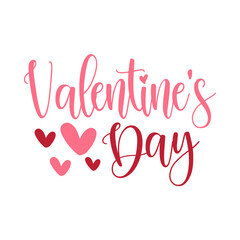 Valentine’s Day text phrase design on plain white transparent isolated background for shirt, hoodie, sweatshirt, apparel, card, tag, mug, icon, poster or badge