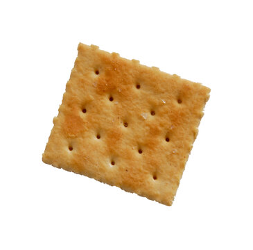 Cracker soda isolated on transparent layered background.