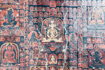 Frescoes of Wanla Monastery, Thangka, Buddhist Art, Tibetan Buddhism