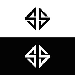 SS logo. S S design. White SS letter. SS, S S letter logo design. Initial letter SS letter logo set, linked circle uppercase monogram logo. S S letter logo vector design.	
