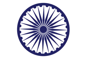 Deurstickers indian national emblem ashok chakra or ashok wheel isolated cutout in transparent background,png format © gv image