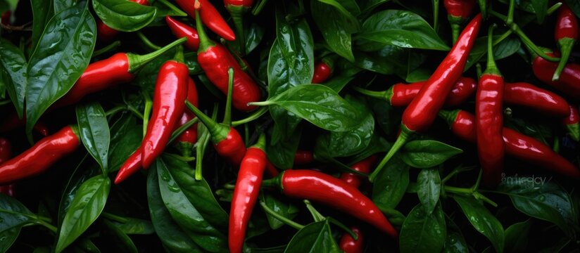 Bacterial disease affects red pepper plants in Vietnam. - Powered by Adobe