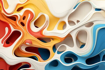 Abstract Waves of Color