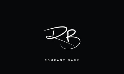 BR, RB, B, R Abstract Letters Logo Monogram