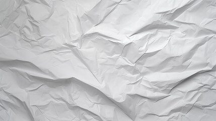 Crumpled of white paper for background and texture concept.