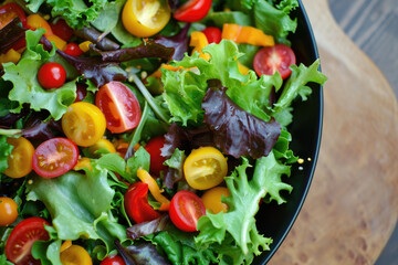 Green Salad Packed With Fresh Veggies