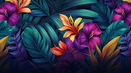 Tropical flowers Vibes wallpapers