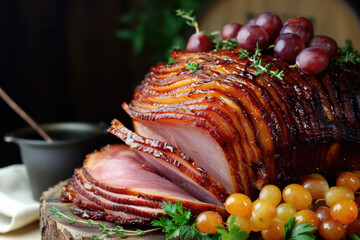 Elevating The Classic: Savory Twist On Traditional Sliced Honey Glazed Ham