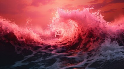 Small Fine size Sand flying explosion, Pink wave explode, abstract cloud fly. Pink Sweet colored sand splash throwing Air. Love Particle wallpaper background high speed shutter, freeze stop motion