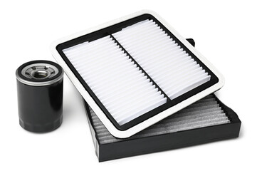 Oil filter and air filters for car