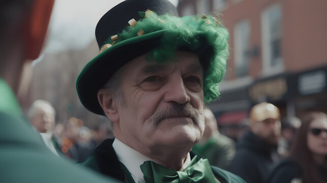 The Vibrance of Saint Patrick's Day: A Parade of Smiles and Tradition AI-Generative