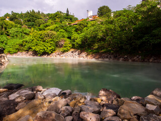 The natural hot springs