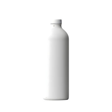 White color bottle isolated on transparent background