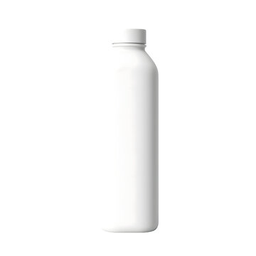 white medicine bottle isolated on transparent background