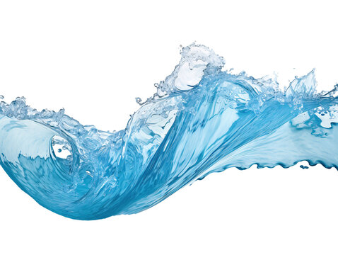 a blue water splashing