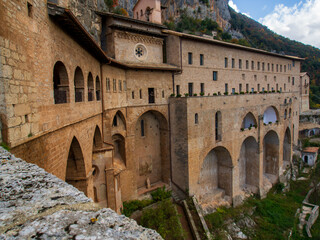 Saint Benedict Abbey, Subiaco, Italy - 706595176