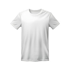 white t shirt isolated on transparent background