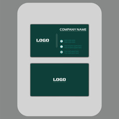 It's Business Card, Double Sided Business Card Modern, Creative, And Stylish Attractive Design With hard green Color and it is friendly For Business.