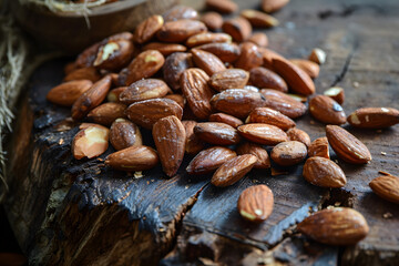 nice fresh almonds, almond food, eating almonds, nuts, fresh nut almonds, healthy food, food photography