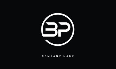 BP, PB, B, P Abstract Letters Logo Monogram