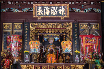 Singapore, Singapore - September 21, 2022: The Thian Hock Keng Temple in Singapore, dedicated to...