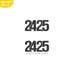 Creative Happy New Year 2425 Logo Design