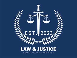 Law & Justice crests and logo emblem