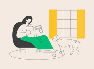 Simple living abstract concept vector illustration.