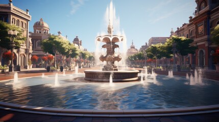 Fototapeta premium fountain country