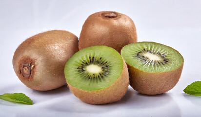 kiwi fruit isolated on white background